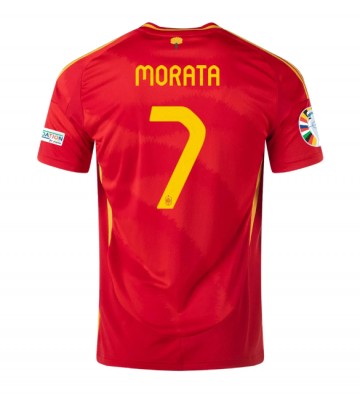 España Alvaro Morata #7 Primera Equipación Eurocopa 2024 Manga Corta